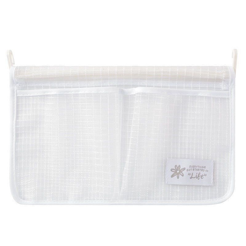 Refrigerator storage net bag hanging type household kitchen classification storage bag multifunctional dual compartment