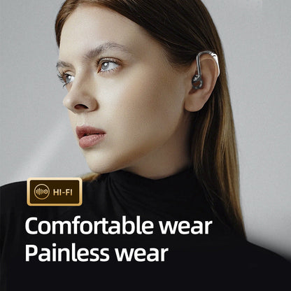 GT-R Bluetooth Earphones Hanging Ear Bone Conduction Wireless Bluetooth Earphones Long Range Office Business Digital Display Screen