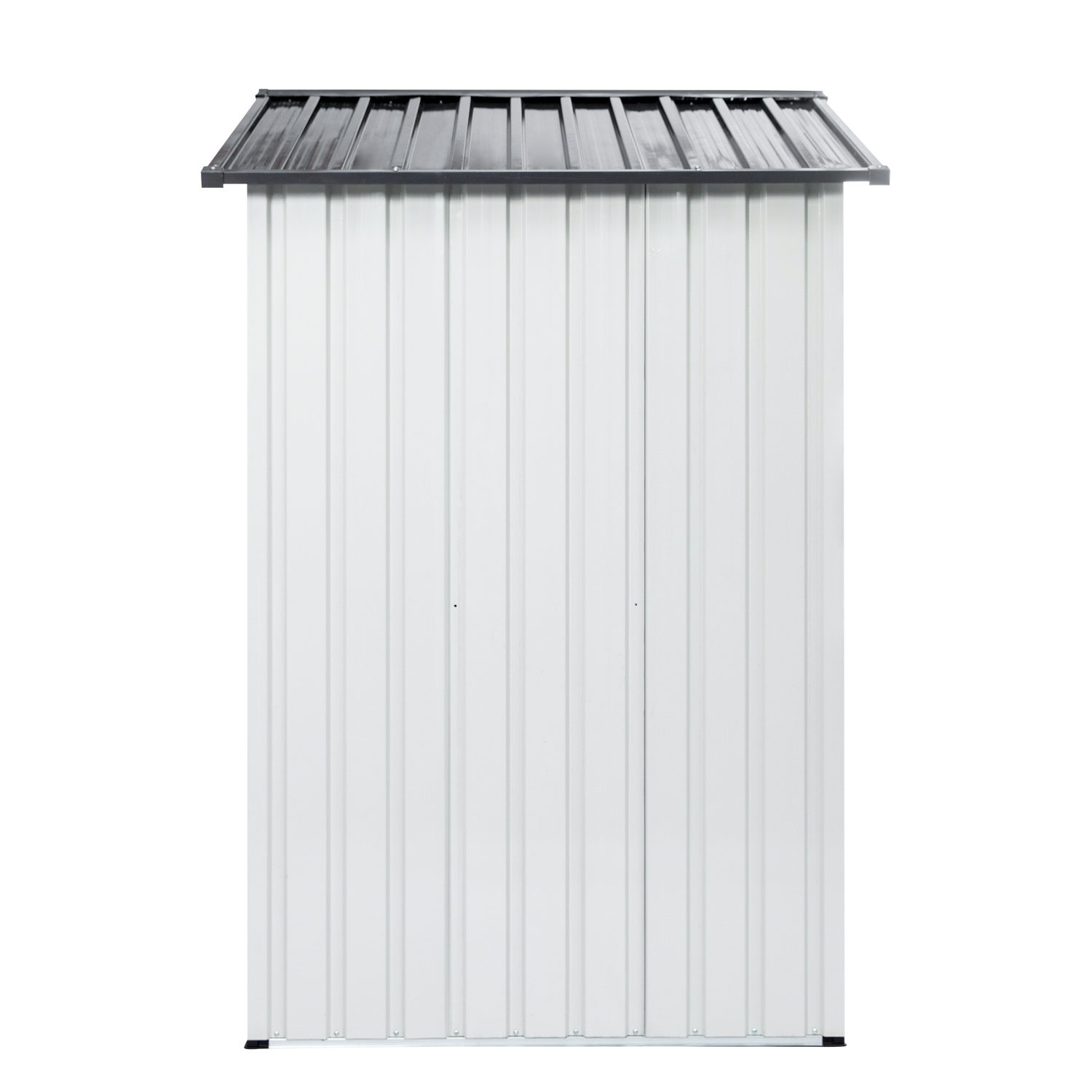 XWT014 Garden Metal Storage Shed Gray White 6x4x6ft outdoor storing tools Rainproof Hinge door version