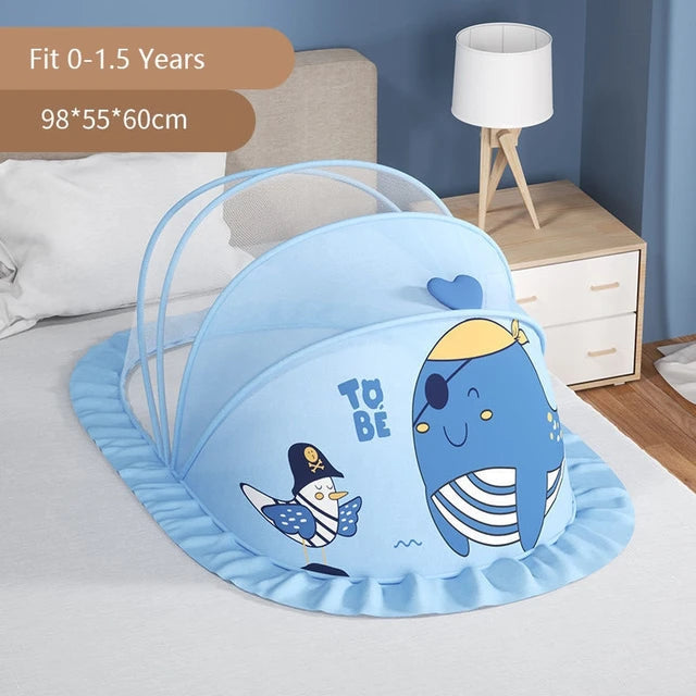 Baby mosquito net cover baby crib Mongolian yurt full face mosquito proof cover children&