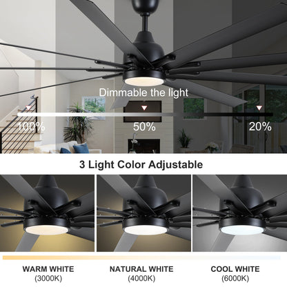 84-Inch Black Ceiling Fan Remote