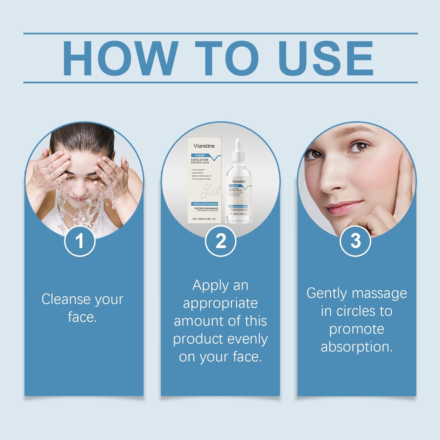 Exfoliating And Soothing Essence Delicate Skin Essence For Soft, Smooth And Radiant Natural Radiance