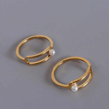 Titanium Pearl Ring