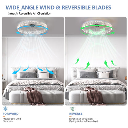 Acrylic Dimmable Ceiling Fan Light