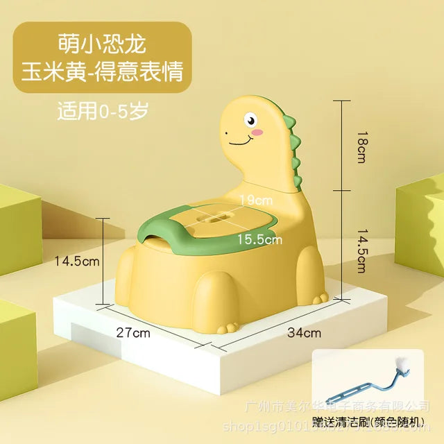 Baby Potty Toilet Training Seat Cartoon Dinosaur Thickening Children&