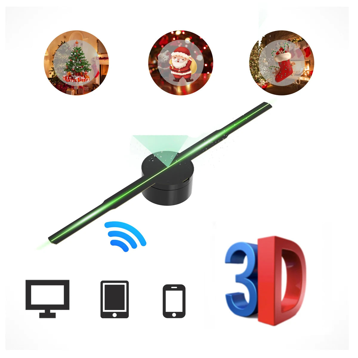 3D Hologram Projector Fan