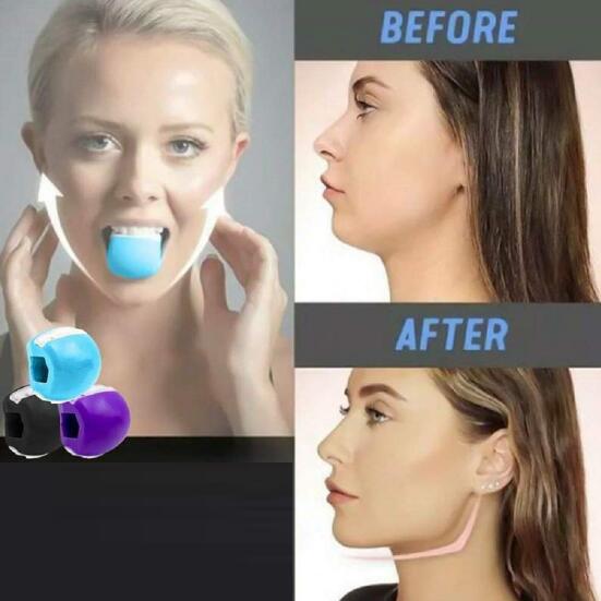 Face Fitness Ball &amp; Facial Toner Exerciser Facial Muscle Training Silicone Face-lift Masseter