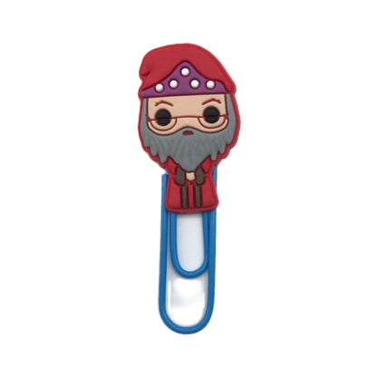 12Pcs Harry Potter Paper Clip Bookmarks Personality PVC Student Office Notes Hand Ledger Decorative Small Pins