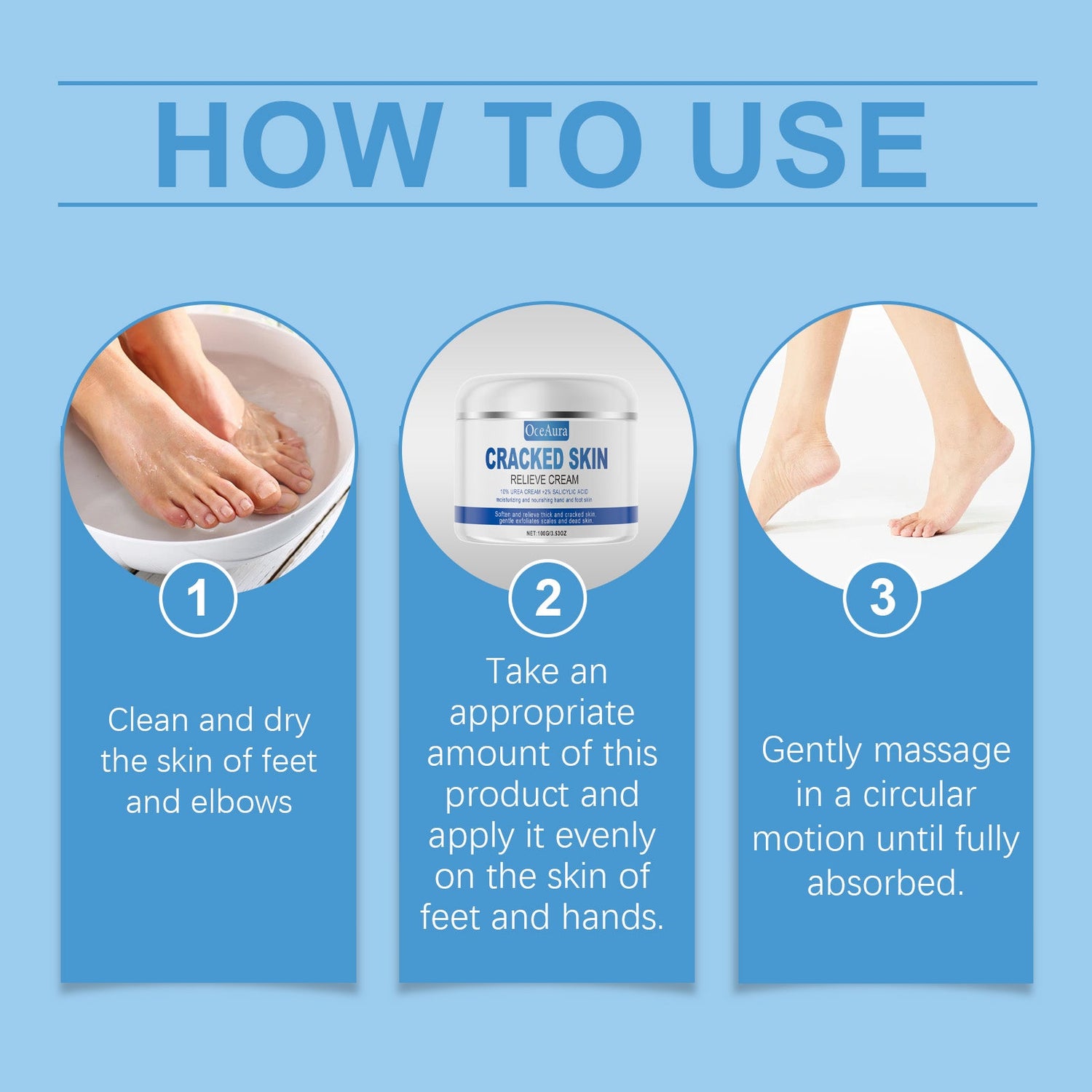 Hand And Foot Care Moisturizer Moisturizes Elbows, Heel Massage, Foot Care And Skin Care Foot Care Cream