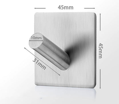 SUS304 Black Robe Hook Wall Hook Towel Hook for Bathroom Stainless Steel Coat Hook Rustproof Hook Hanger for Kitchen Hardware