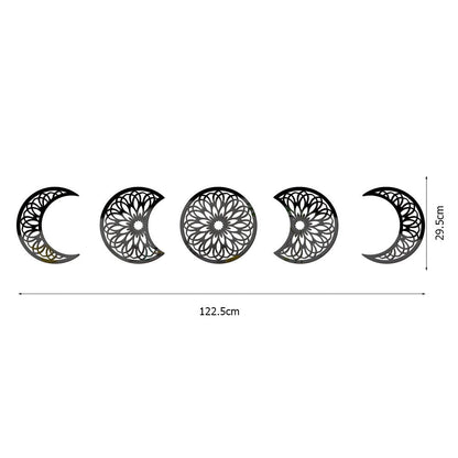 3D Stereoscopic Moon Phase Change Acrylic Mirror Surface Sticker Home Decoration Self-Adhesive Wall Sticker