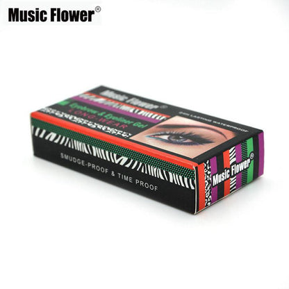 Music Flower Brand Makeup Eyeliner Gel &amp; Eyebrow Powder Palette Waterproof Lasting Smudgeproof Cosmetics Eye Brow Enhancers