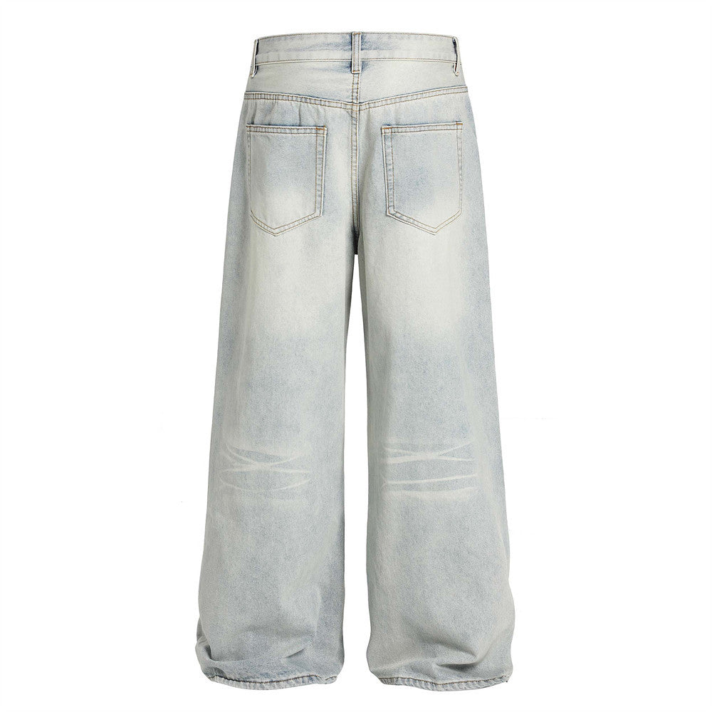 American Cleanfit Washed Denim Long Pants Men&