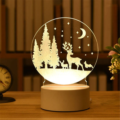 3D Night Light LED Table Light Creative Gift Bedhead Light Small Gift Valentine&