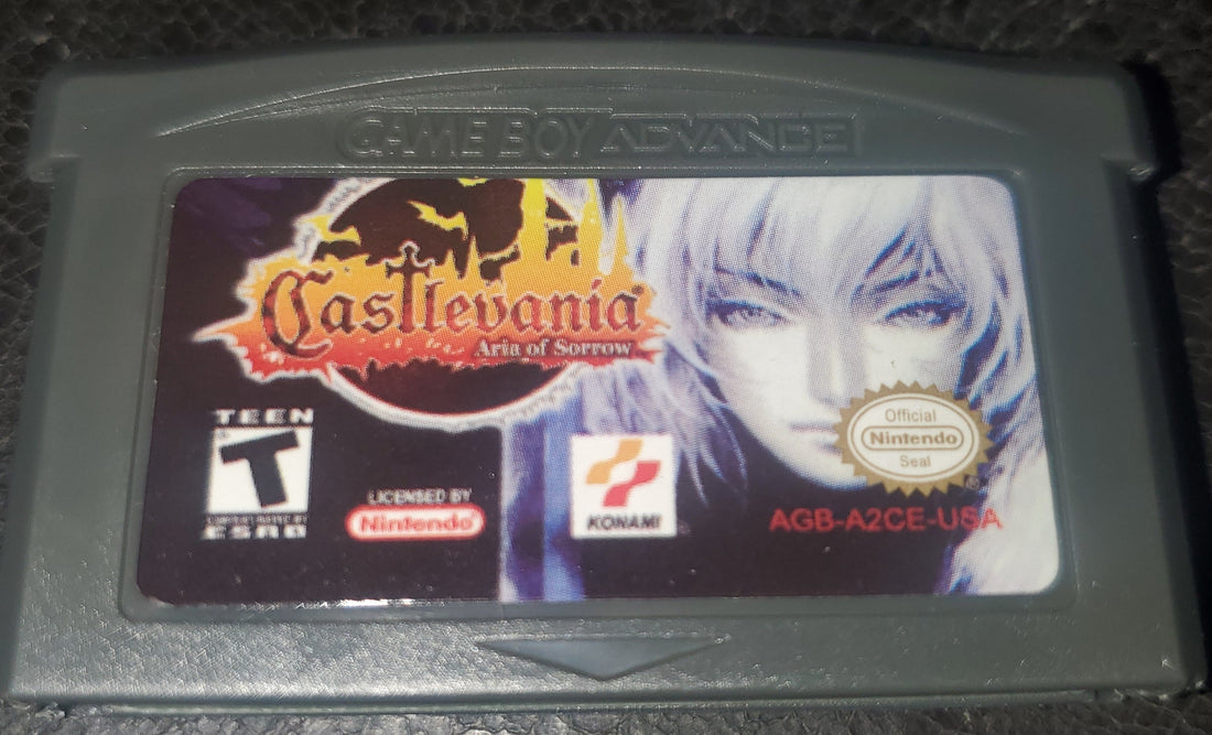 Castlevania Aria of Sorrow GBA Video Game Cartridge Nintendo Game Boy Advance