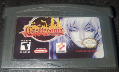 Castlevania Aria of Sorrow GBA Video Game Cartridge Nintendo Game Boy Advance