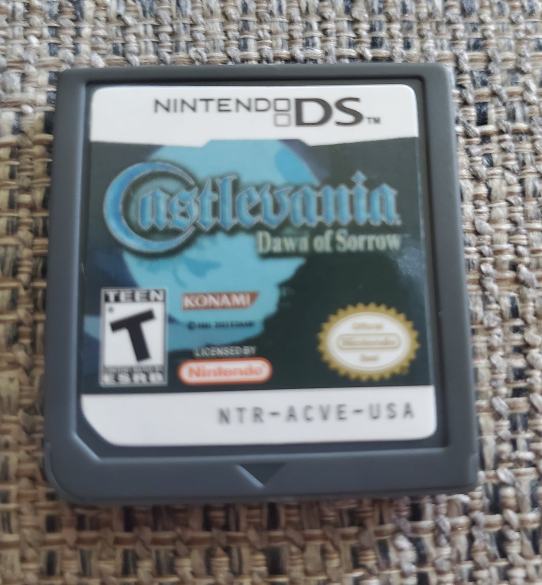 Castlevania Dawn of Sorrow NDS Video Game Cartridge Nintendo DS 2005