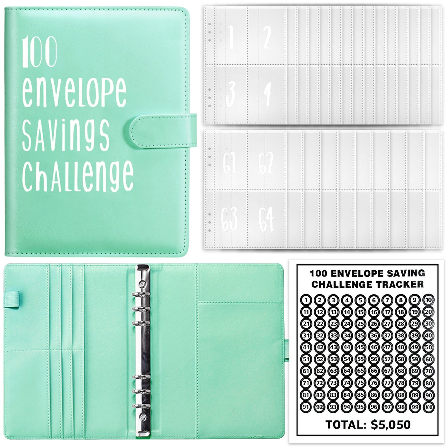 100 Day Challenge Loose leaf Notebook Couple&