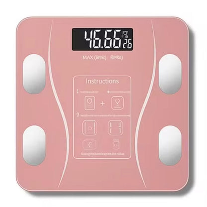 Bluetooth smart scale with app, full-body analysis, iOS/Android, 180kg, high-precision for fitness.