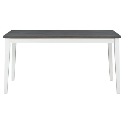 TREXM Classic and Traditional Style 6 - Piece Dining Set, Includes Dining Table  4 Upholstered Chairs &amp; Bench (White+Gray)