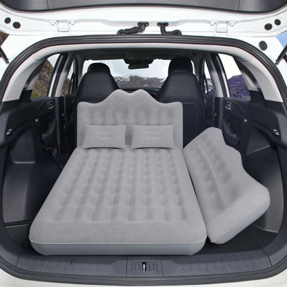 Umbrauto 29.53in/75cm Wide Car Air Mattress – Inflatable SUV, Truck &amp; Van Back Seat Camping Bed with Pump &amp; Pillows, Gray