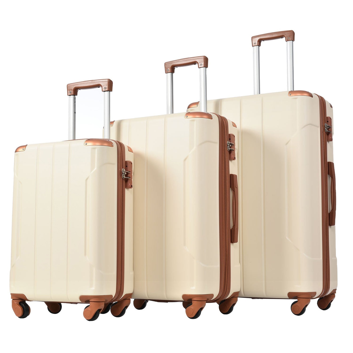 Hardshell Luggage Sets 3 Pcs Spinner Suitcase with TSA Lock Lightweight 20&