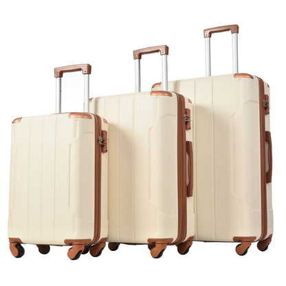 Hardshell Luggage Sets 3 Pcs Spinner Suitcase with TSA Lock Lightweight 20&