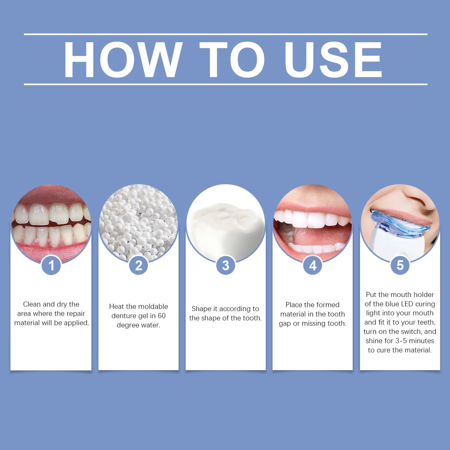 Dental Care Kit Improves Smile Appearance Gentle Comfort Beauty Teeth Shine Teeth Care