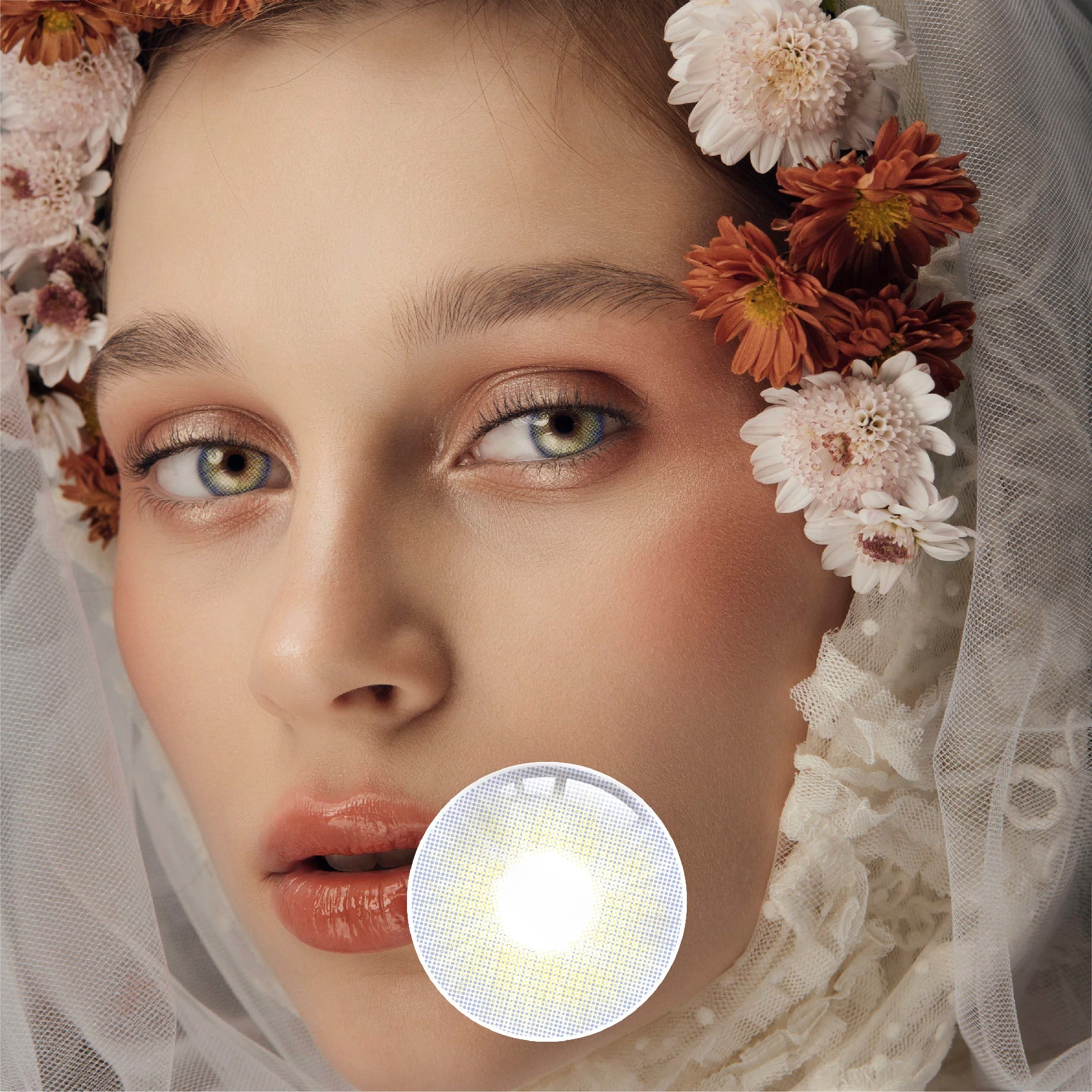 1Pcs FDA Certificate Eyes Beautiful Pupil Colorful Girl Cosplay Contact Lenses VIOLET