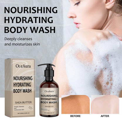 Nourishing Hydrating Body Wash, Body Skin Firming Clean Warm Shine Bright Tender Bath Dew