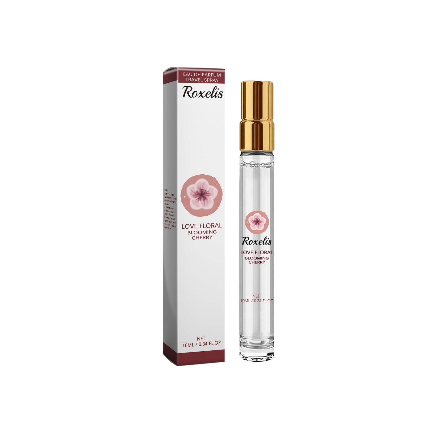 Eau De Parfum Travel Spray, Long-Lasting Light Fragrance Fresh Floral Rose Charm Jasmine Fragrance