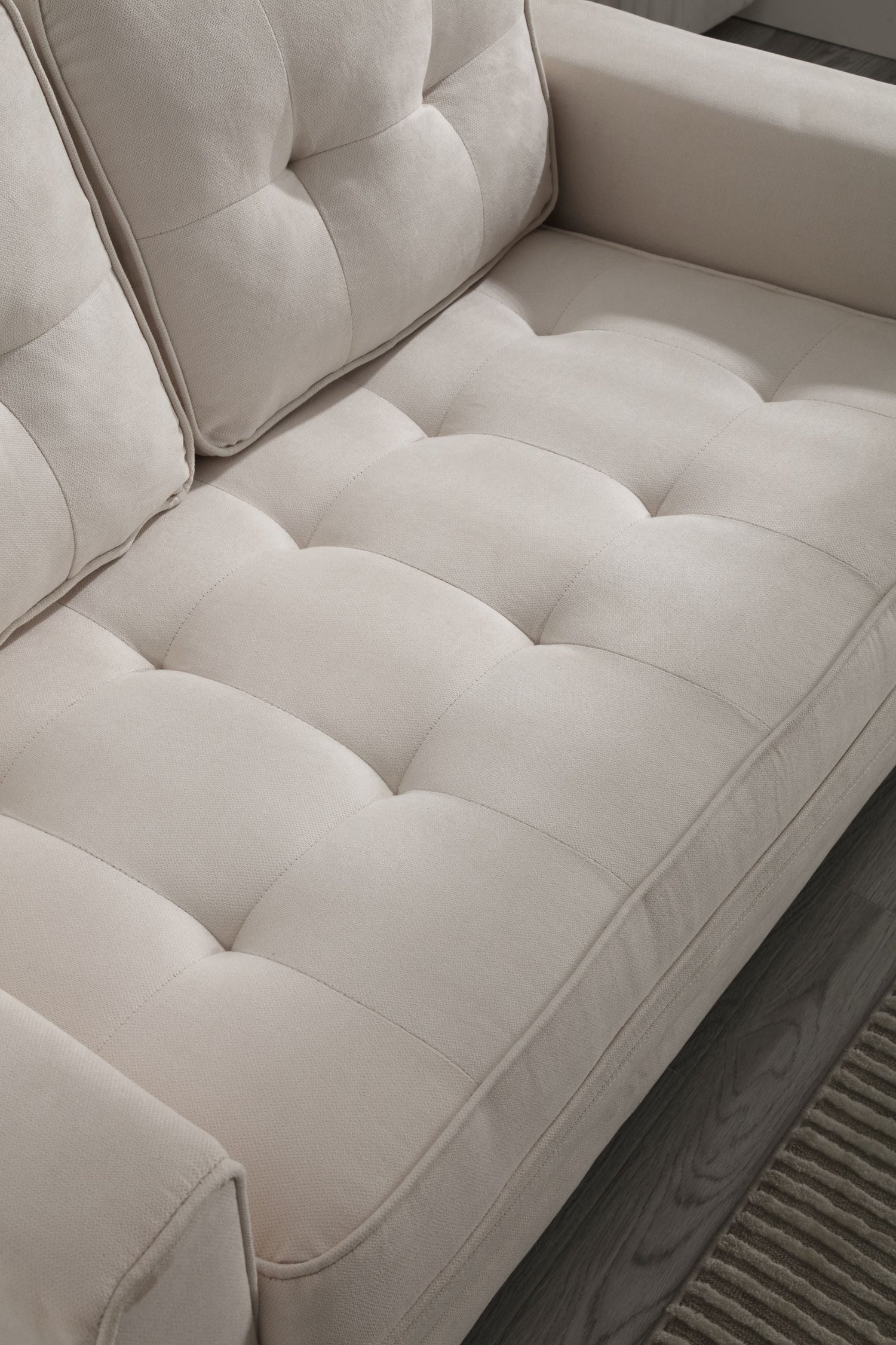 3 Fold Sofa Convertible Futon Couch sleeper sofabed Space saving loveseat Dark Gray &amp; Light Gray &amp; Beige