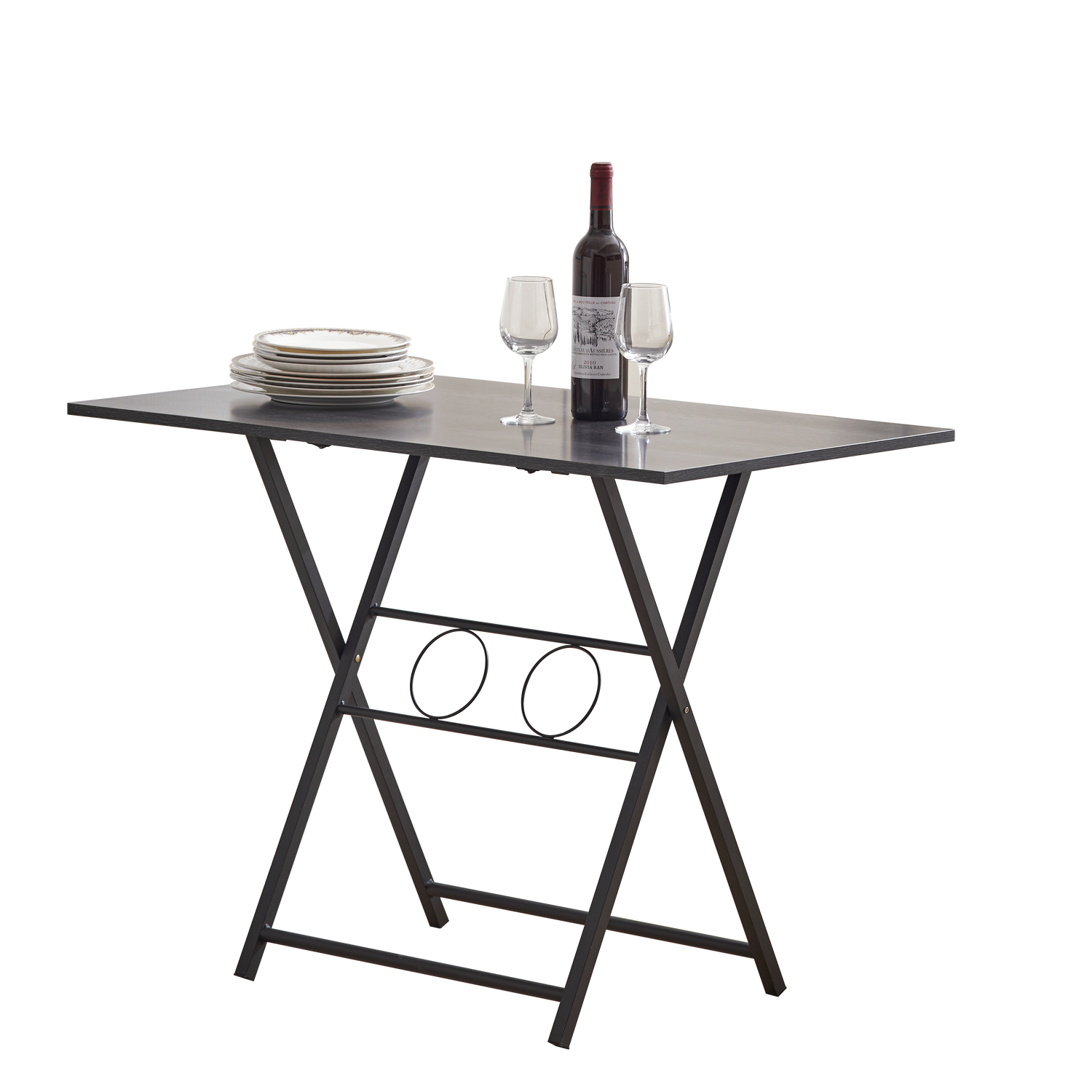 Small foldable office desk, suitable for small spaces, living rooms, multifunctional computer desks, writing workstations,
