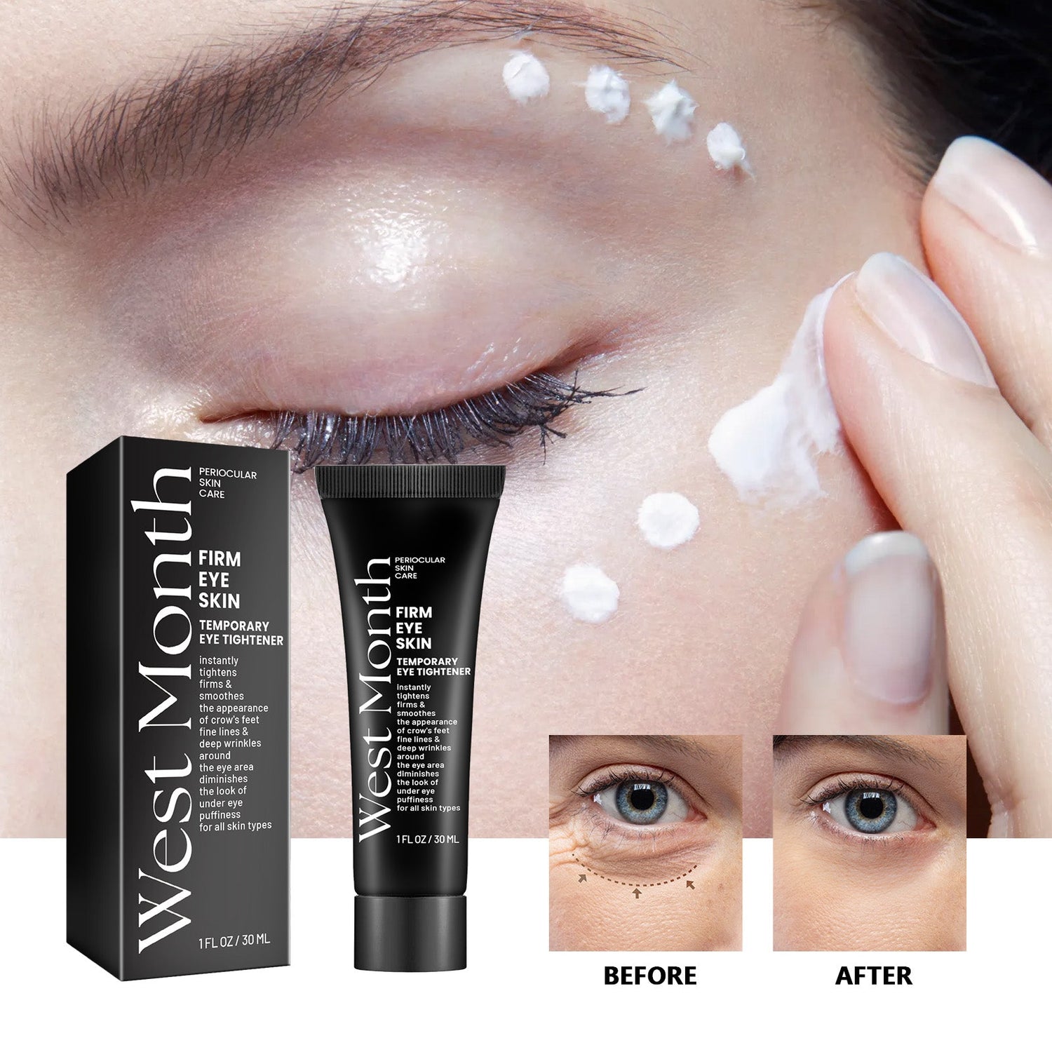 Temporary Eye Tightener, Dilute Fine Lines Eye Bag Dark Circle Law Grain Crow&