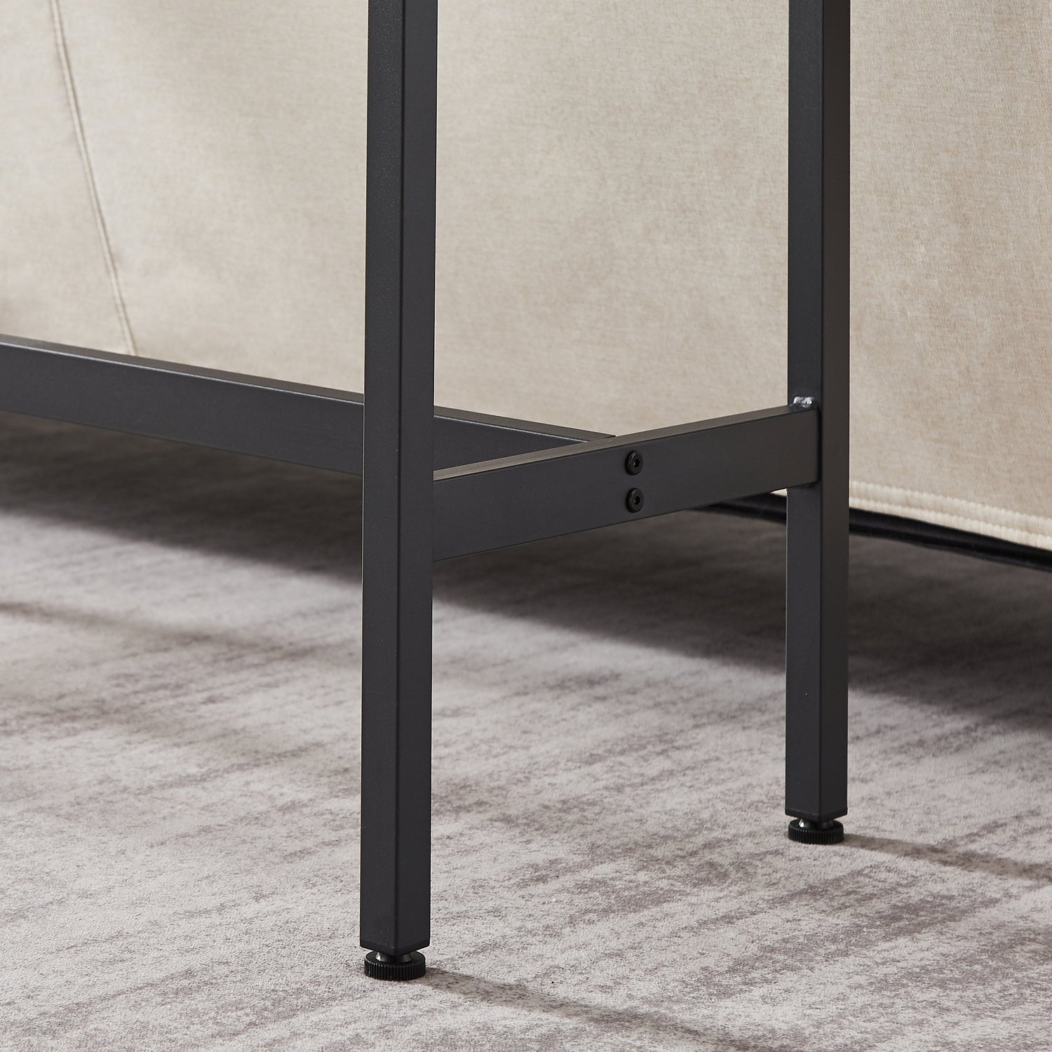 Bar Table Set with 2 Bar stools PU Soft seat with backrest Grey 43.31&