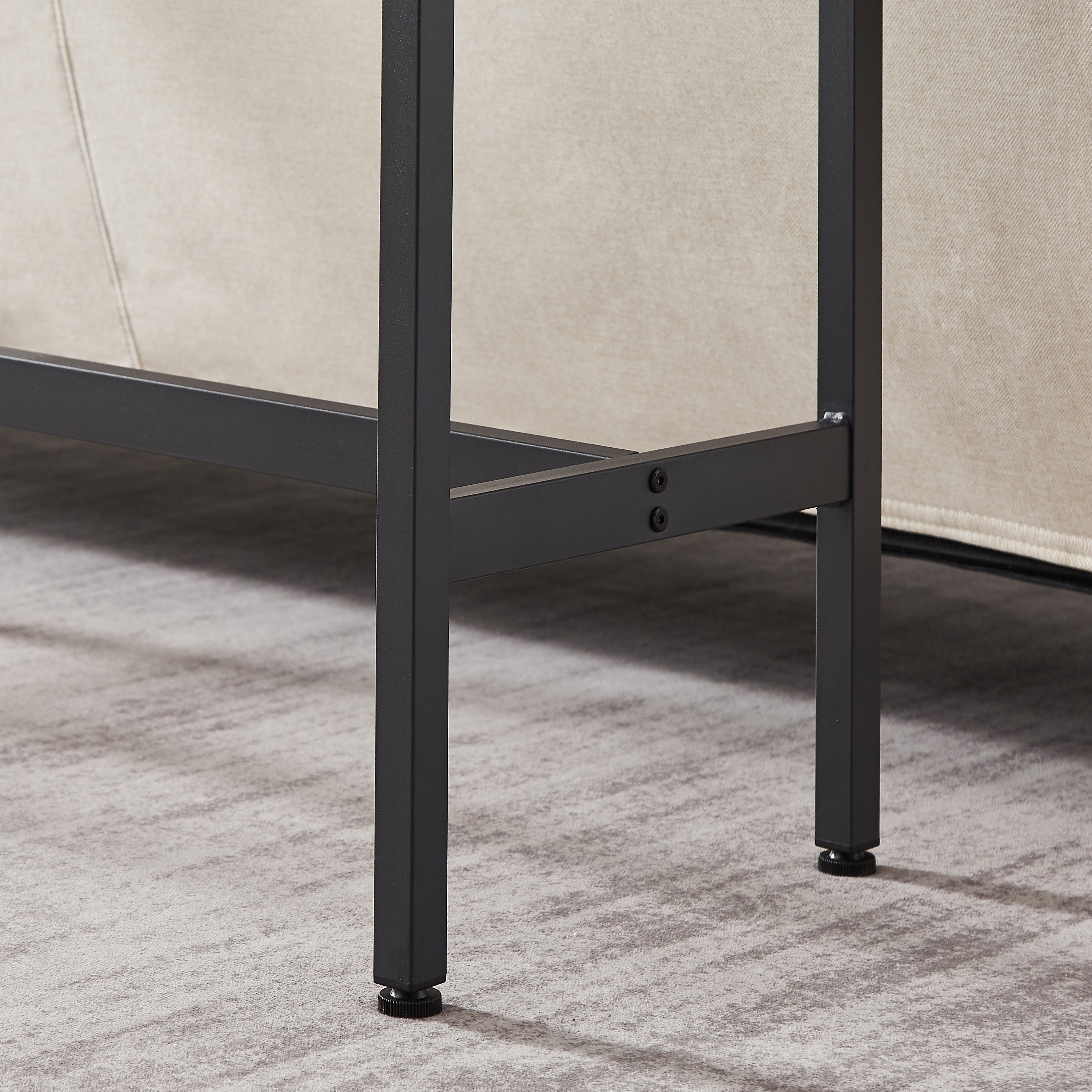 Bar Table Set with 2 Bar stools PU Soft seat with backrest Grey 43.31&