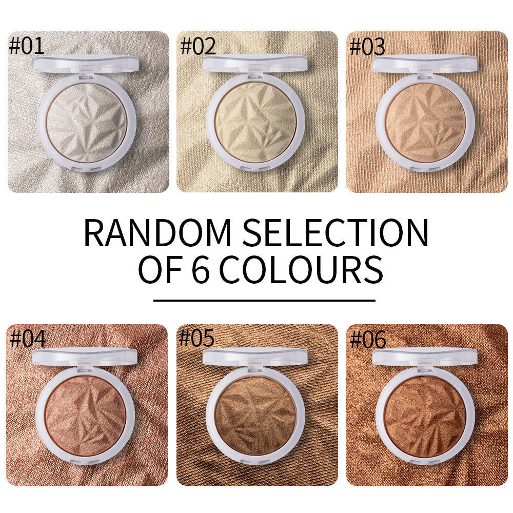 Makeup Monochromatic Diamond Polarized Highlight Powder Long-lasting Brightening, Fixing and Repairing Highlight Powder
