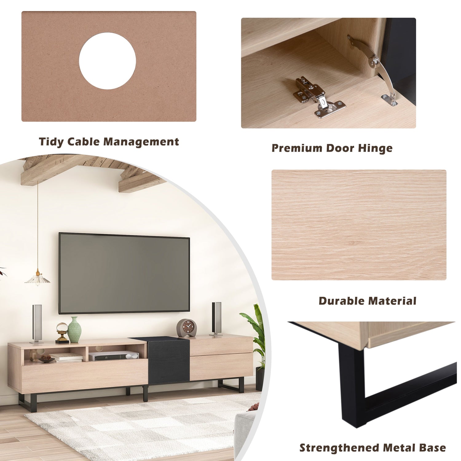 Modern TV Stand for 80&