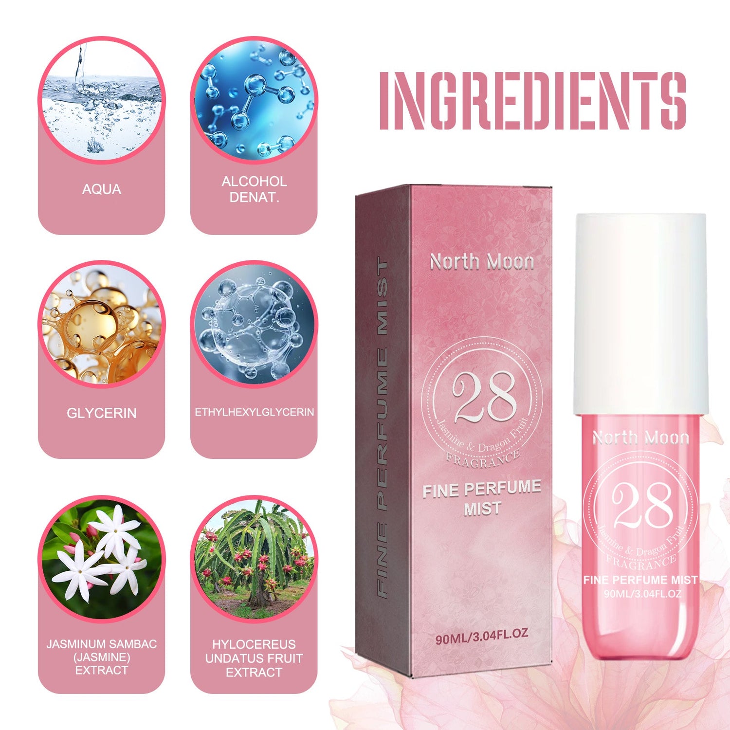 Perfume Spray Fresh Lasting Fragrance Non-Pungent Women&