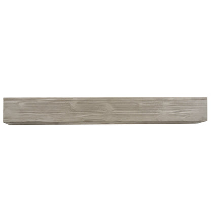 72" Rustic Wood Fireplace Mantel,Wall-Mounted &amp; Floating Shelf for Home Decor