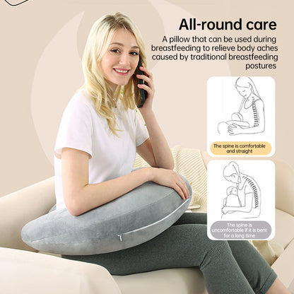Reading pillow, crocheted arm-support for adults, portable, skin-friendly, TV &amp; breastfeeding.