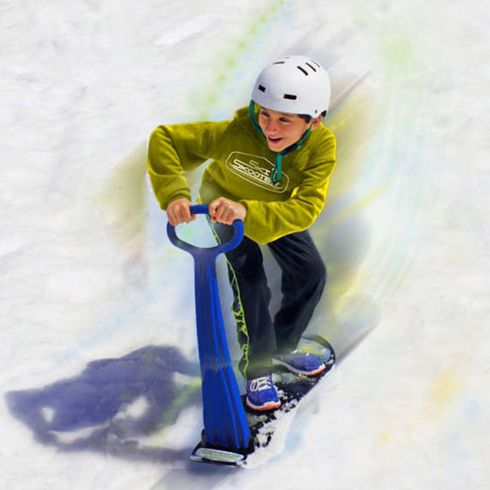 3 Color Outdoor Sports Portable Foldable Plastic Freestyle Single Board Snow Grass Sand Board With Armrests for Children&amp;Adults