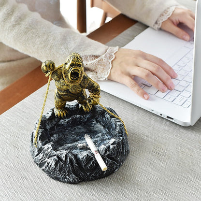 Creative King Kong domineering gorilla ashtray study decoration gift