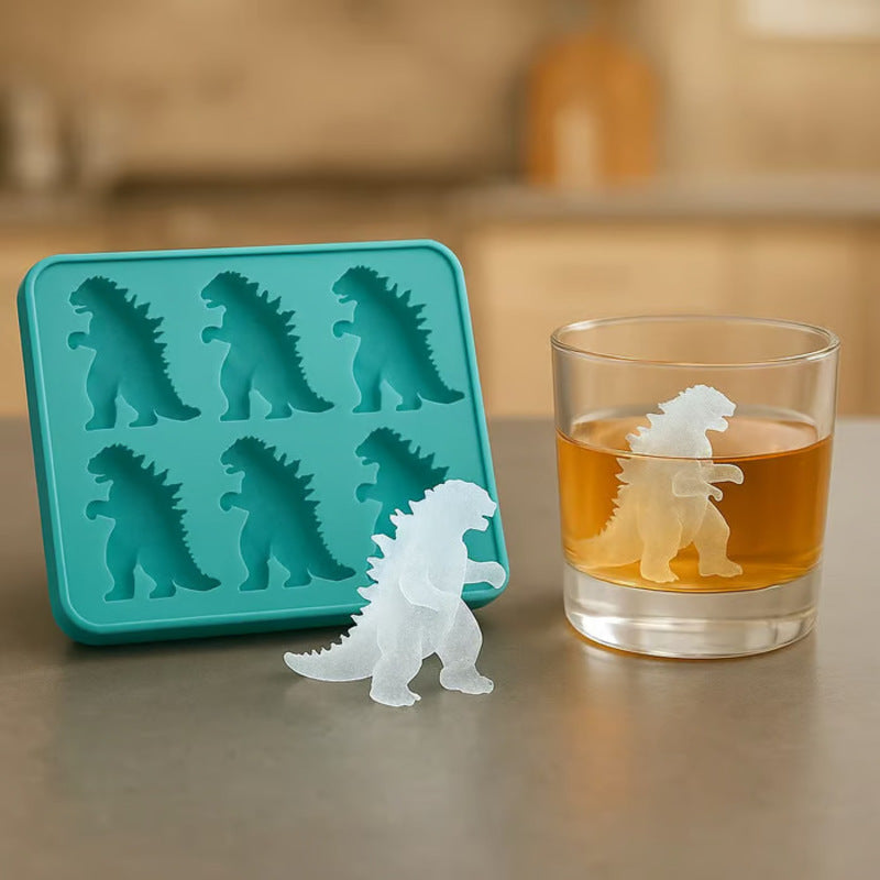 Godzilla Ice Mold: Silicone Kitchen Mold for Baking, Candles, Soaps, Ice Trays, Home Decor &amp; Gifts