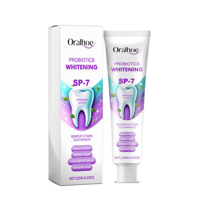 Probiotics Whitening Remove Stains Toothpaste, Dental Care Cleaning Oral Odor Toothstains Tartar Beautifying Teeth Whitening
