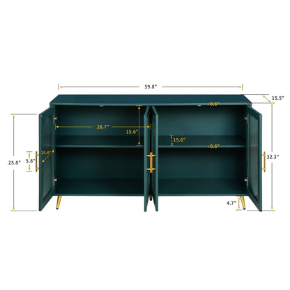 TV Stand for 65+ Inch TV, Wood TV Stand with Storage Cabinet &amp; Adjustable Shelves, Media TV Console for Living Room Bedroom