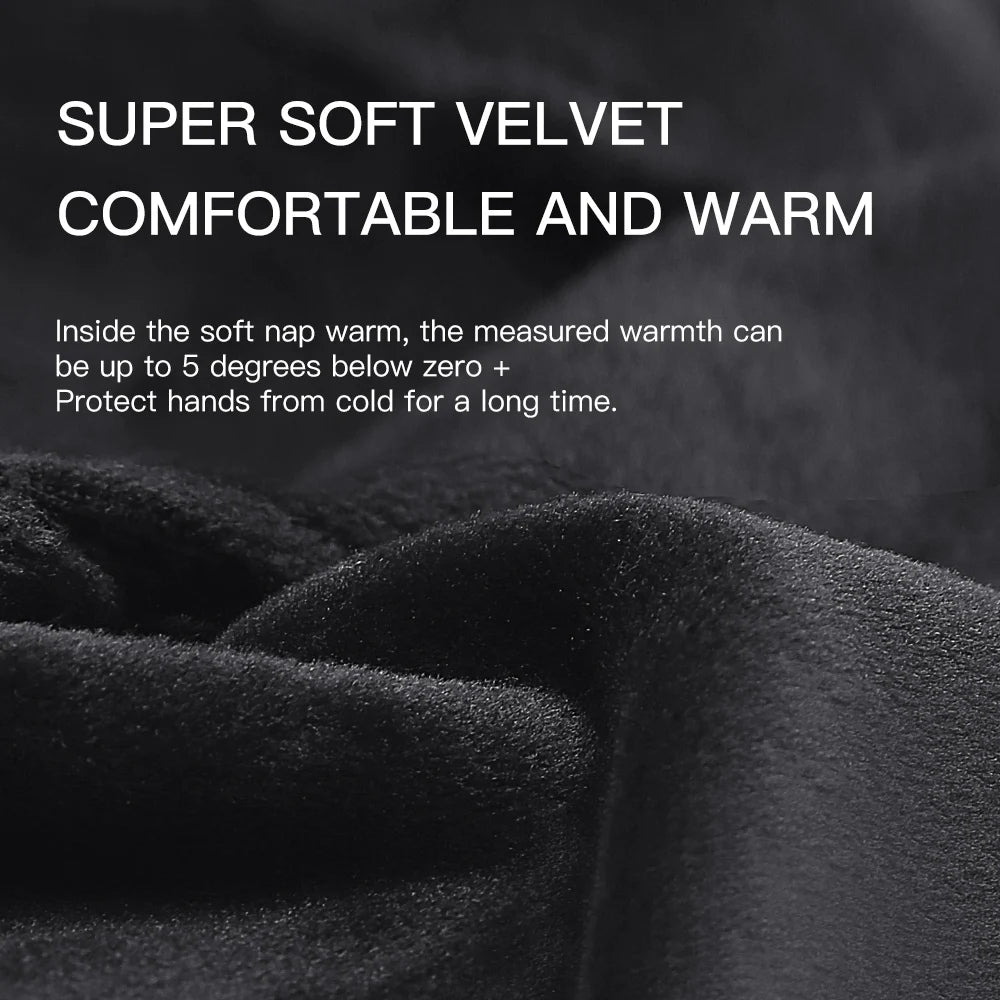 Outdoor warm cold windproof riding gloves touch screen windproof and anti-skid women&