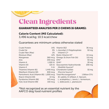 Multivitamin chews for dog