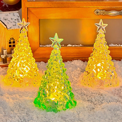 Christmas Star Tree Night Light LED Room Decoration Iceberg Atmosphere Light Children&