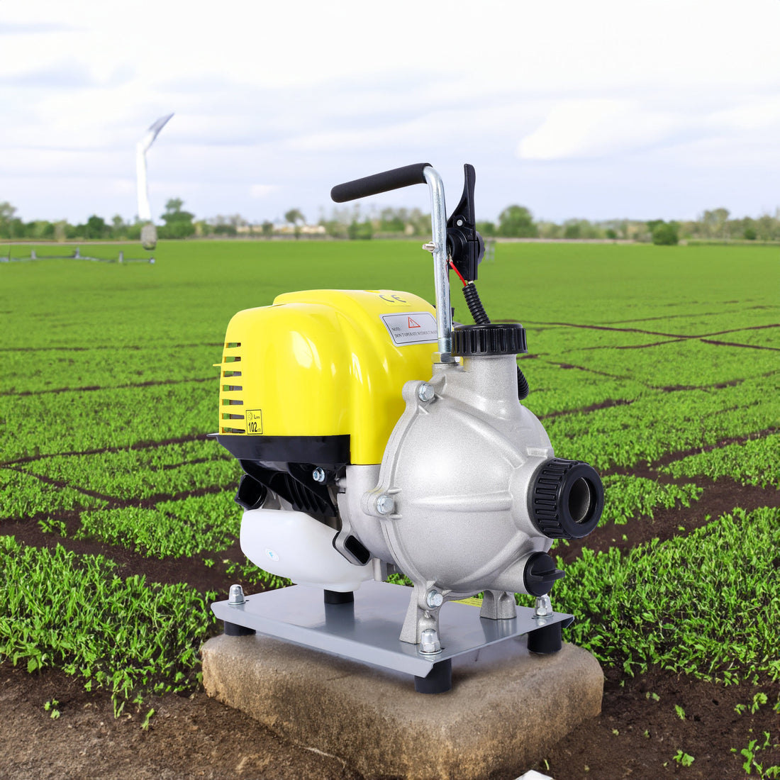 38CC four stroke gasoline water pump 1.5 "portable gas power delivery pump 8500r/min 10FT x 1" suction 1.5 "flat hose